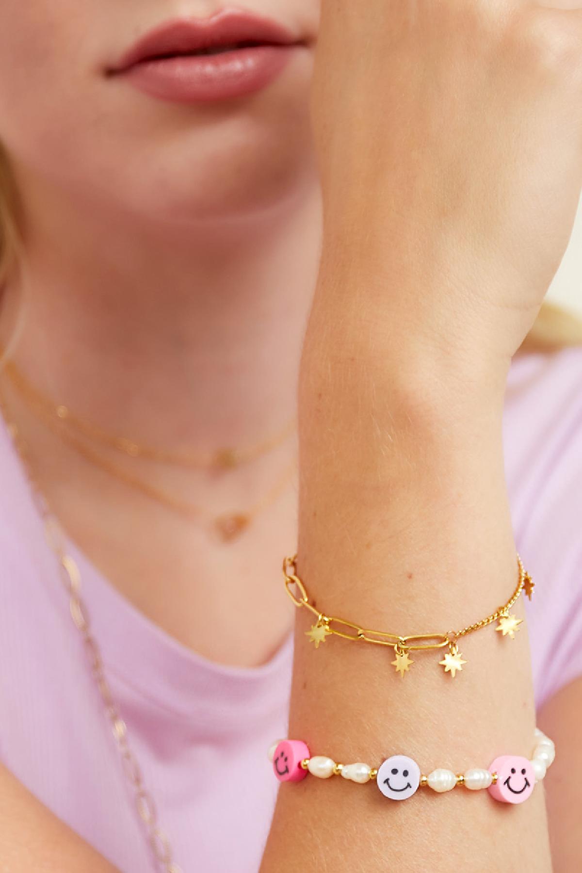 Groothandel RVS Armband met Sterrenbedels Set van 1, foto 2 van 3