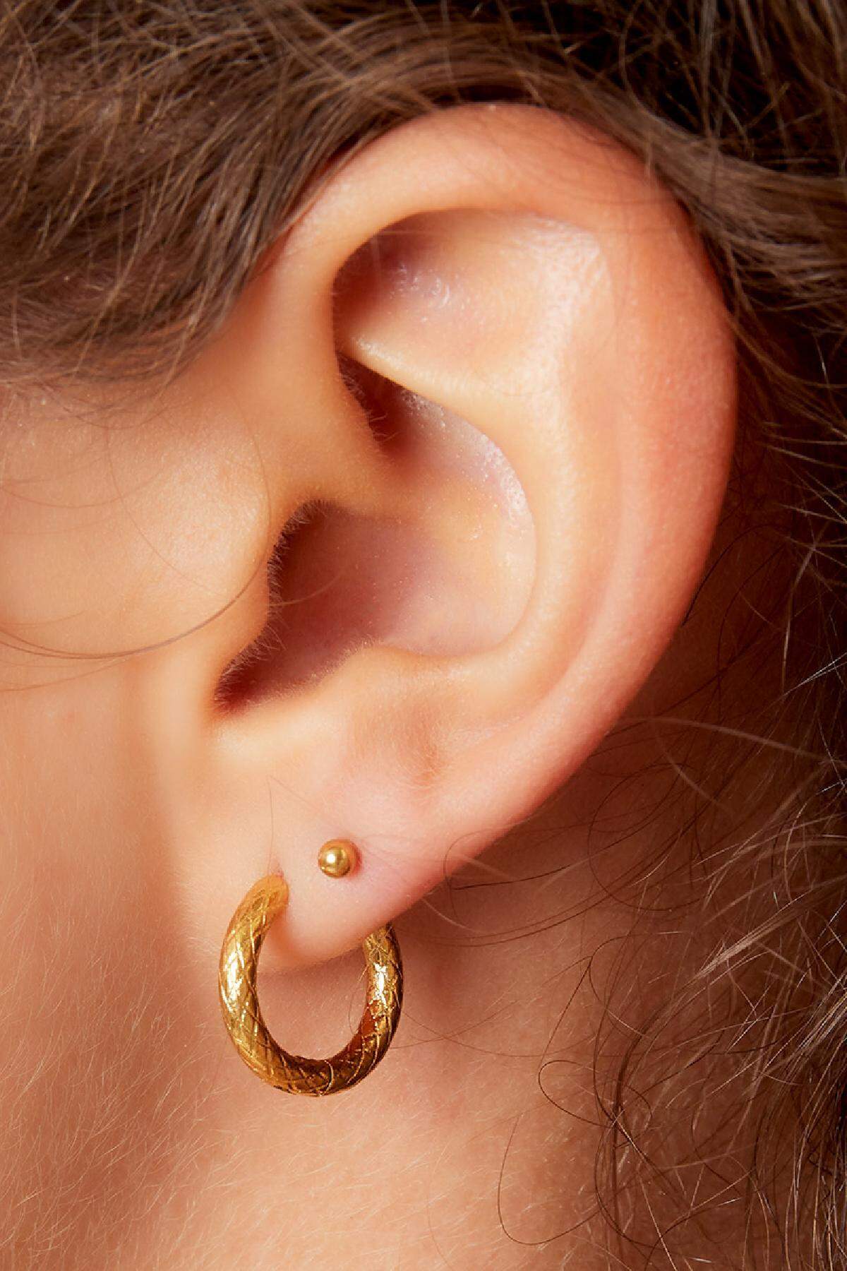 stainless steel hoop earrings