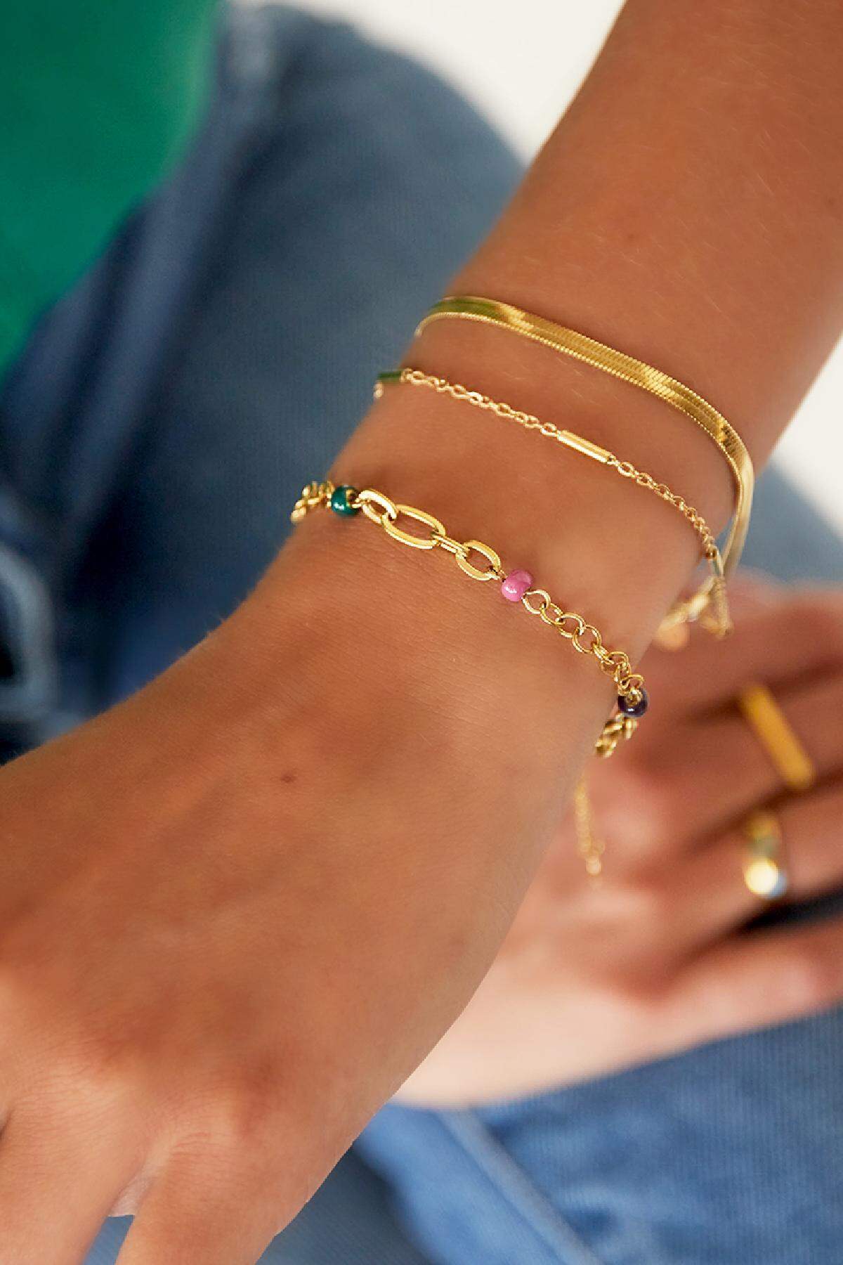 Armband Farbe Traum Silber Edelstahl Bild2