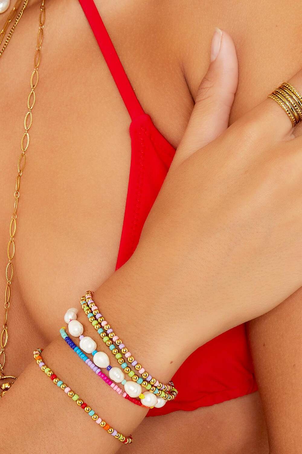 Bracciale perle e perline Multi Pearls h5Immagine2