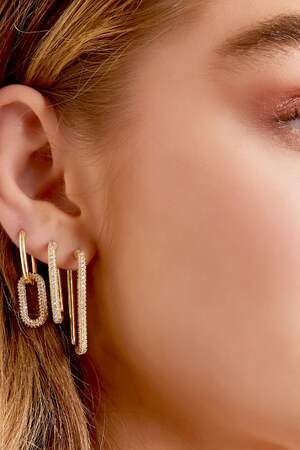 Pendientes con circonitas Morado Cobre h5 Imagen3