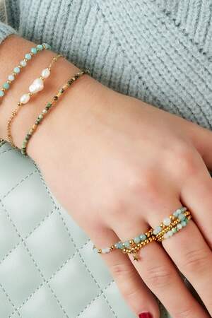 Bracelet shine bright Gold Color Stainless Steel h5 Picture2