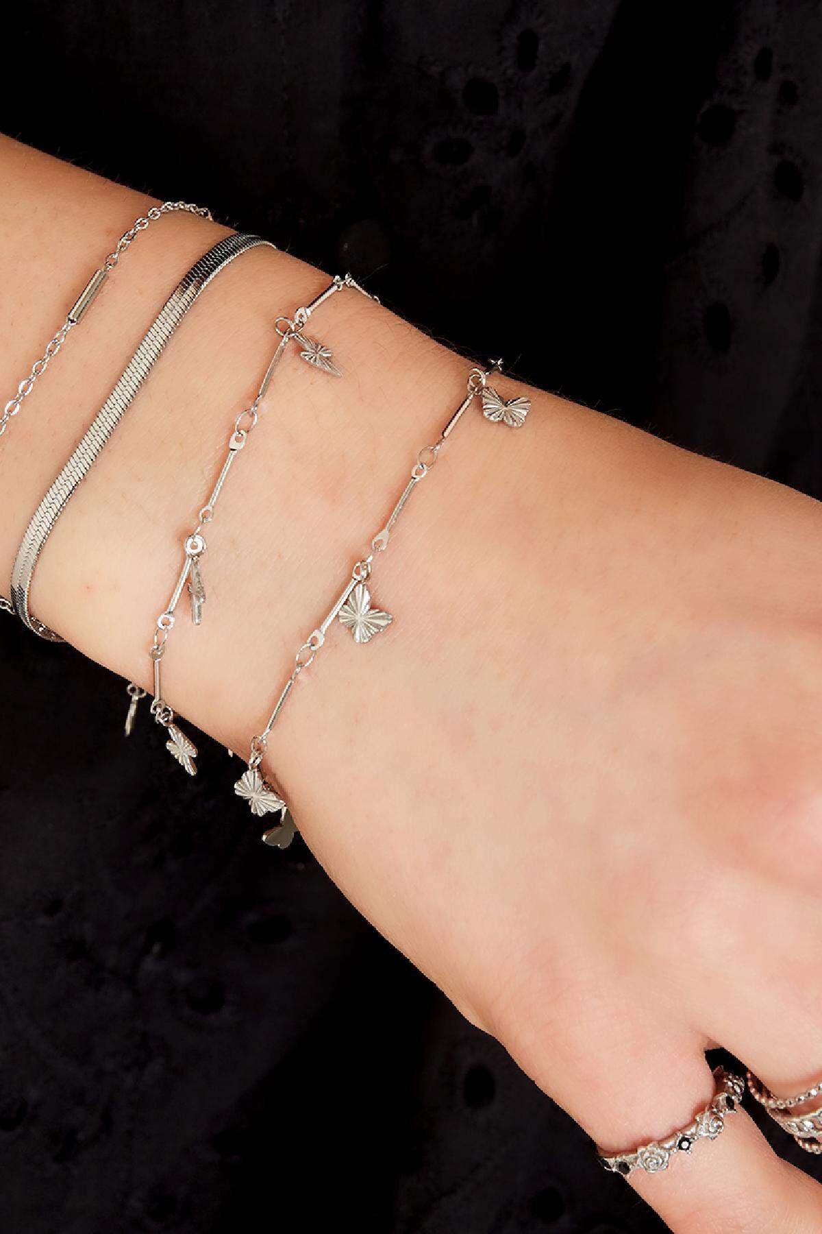 Bracelet butterfly Gold Color Stainless Steel 2
