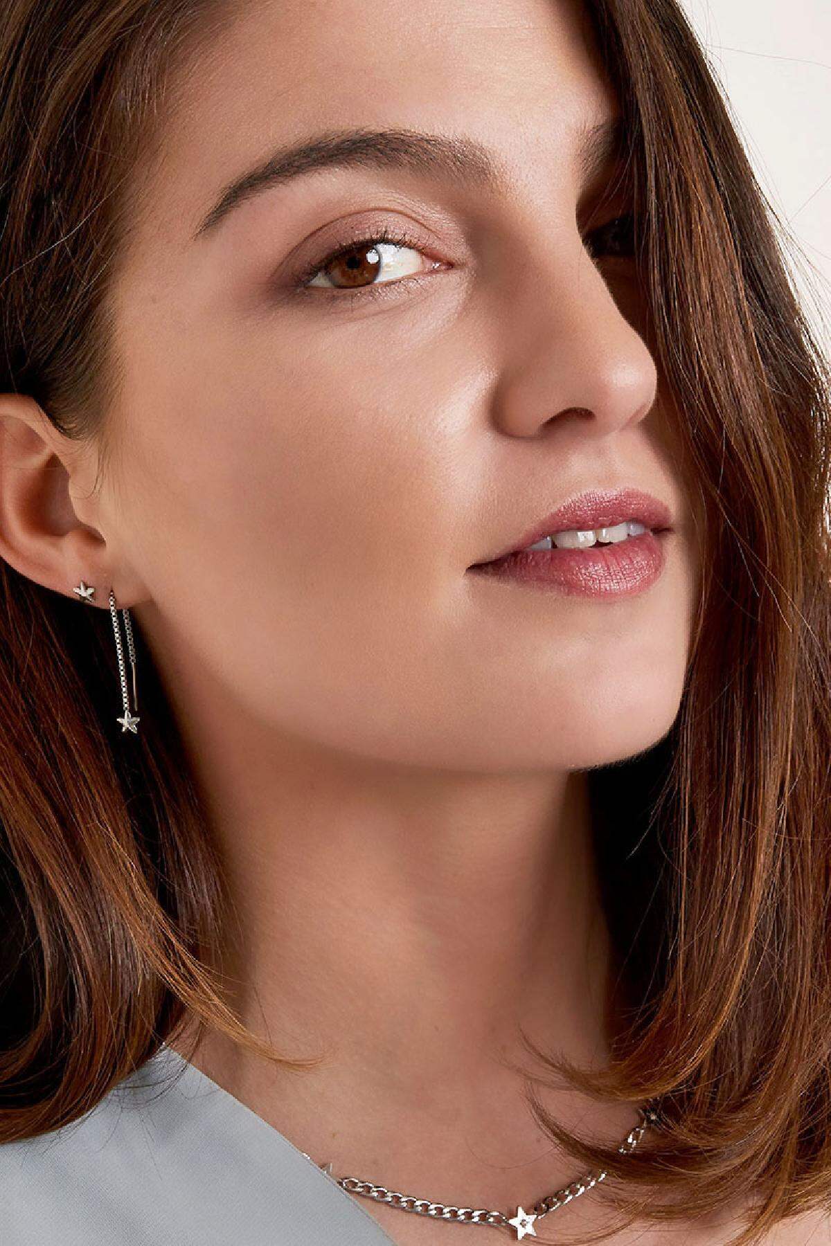 stainless steel earrings star  2