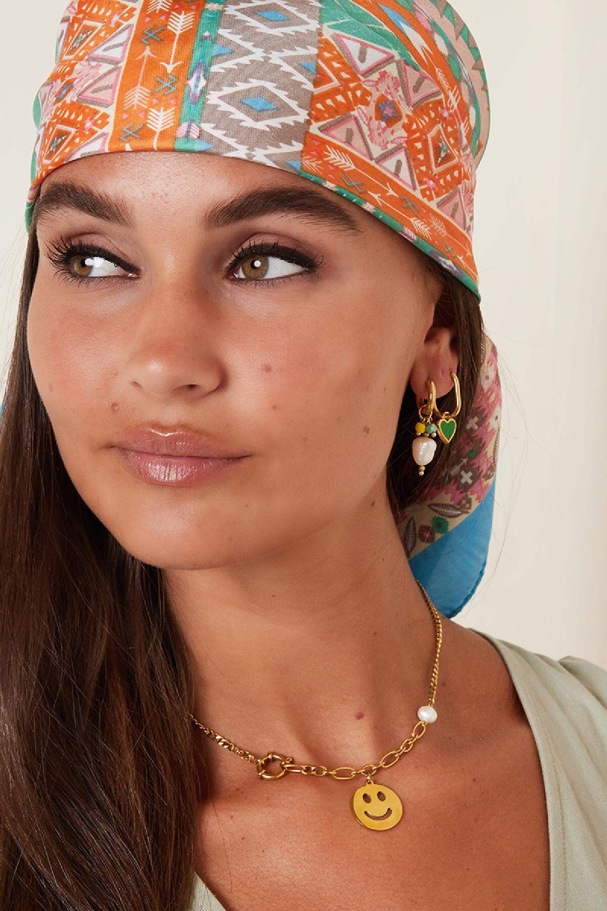 Dangling pearl - #summergirls collection Gold Color Stainless Steel 2
