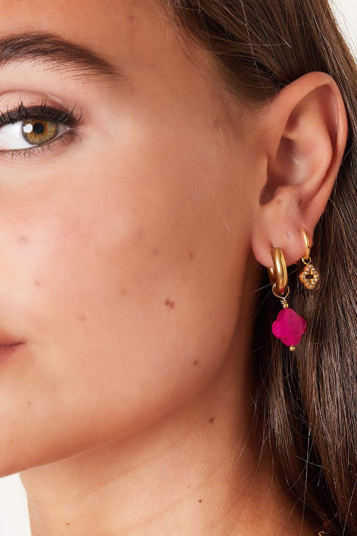 Clover earrings - #summergirls collection Rose Stainless Steel 2