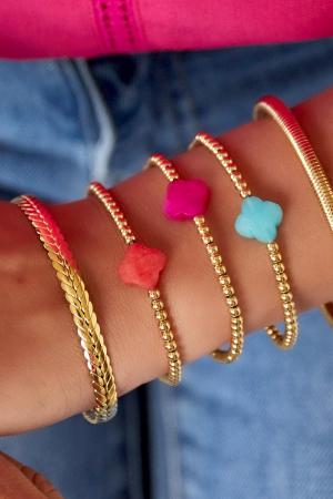 Kleeblatt-Armband - #Summergirls-Kollektion Fuchsia Hämatit h5 Bild2
