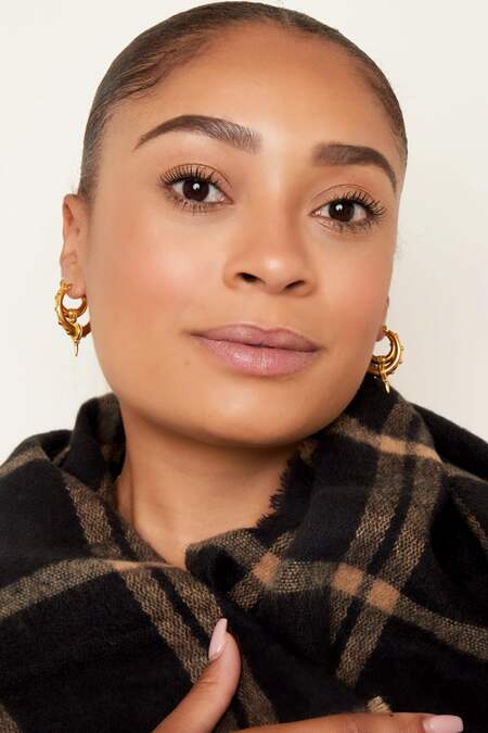 Edelstahlohrringe schwarze Steine - groß 2