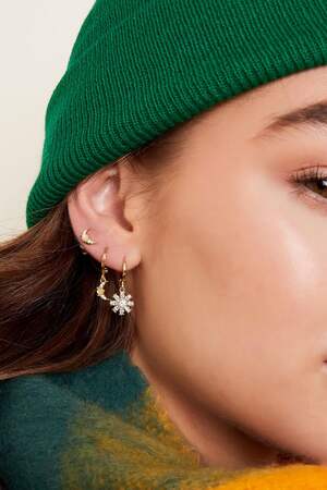 Oorbellen maantje - Sparkle collectie Goud kleur Koper h5 Afbeelding2