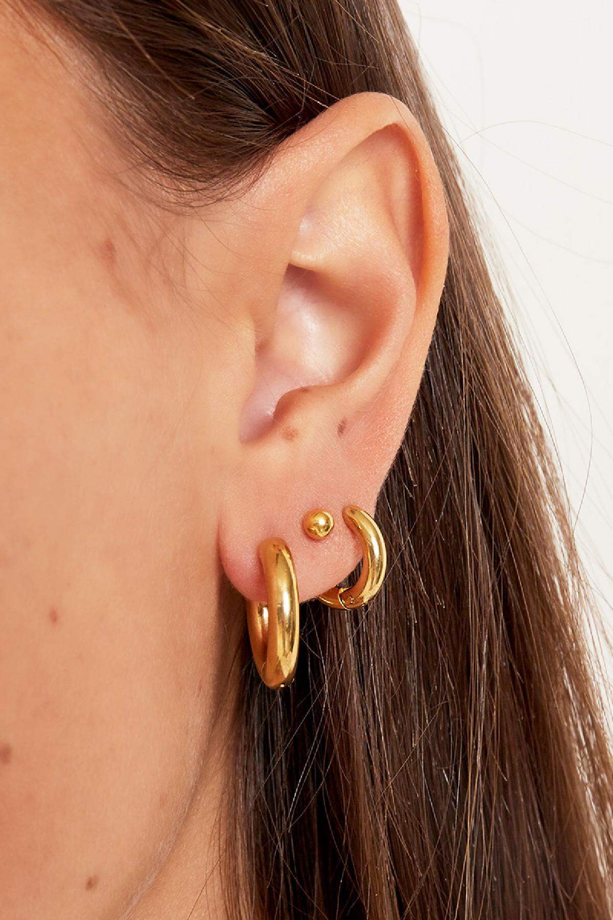 Basic hoop earrings - mini Stainless Steel h5 Picture3