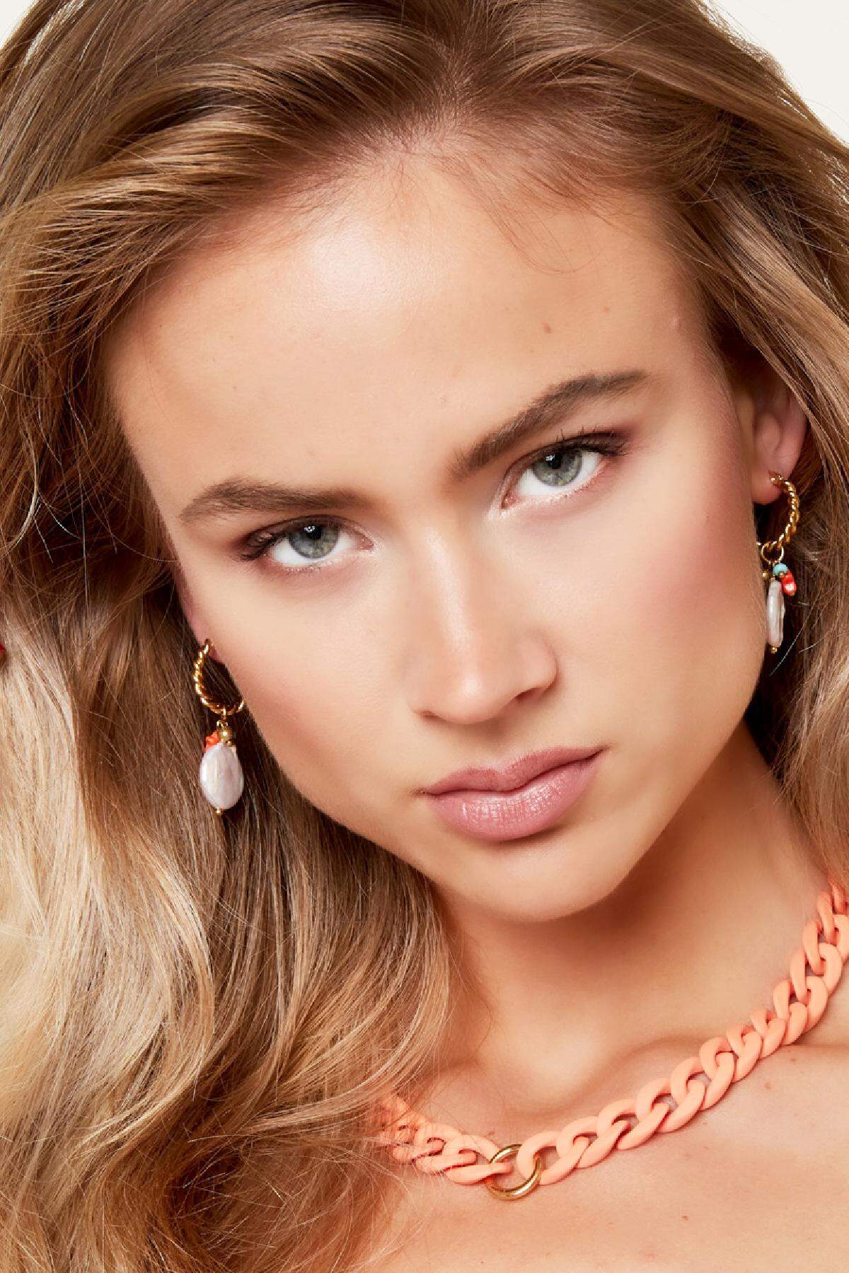 Dangling earrings - Beach collection Silver Color Stainless Steel 2