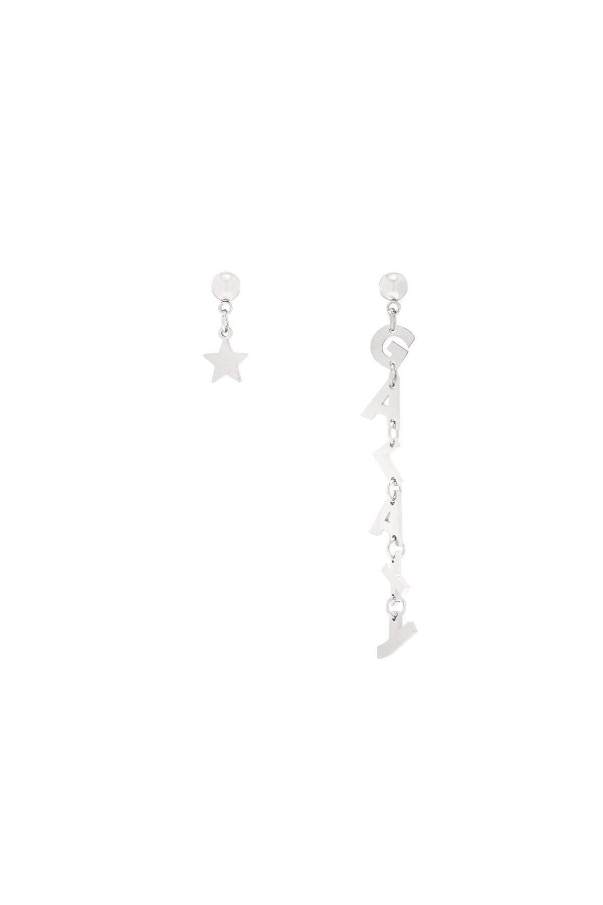 Ohrringe Galaxy Star Silber Edelstahl