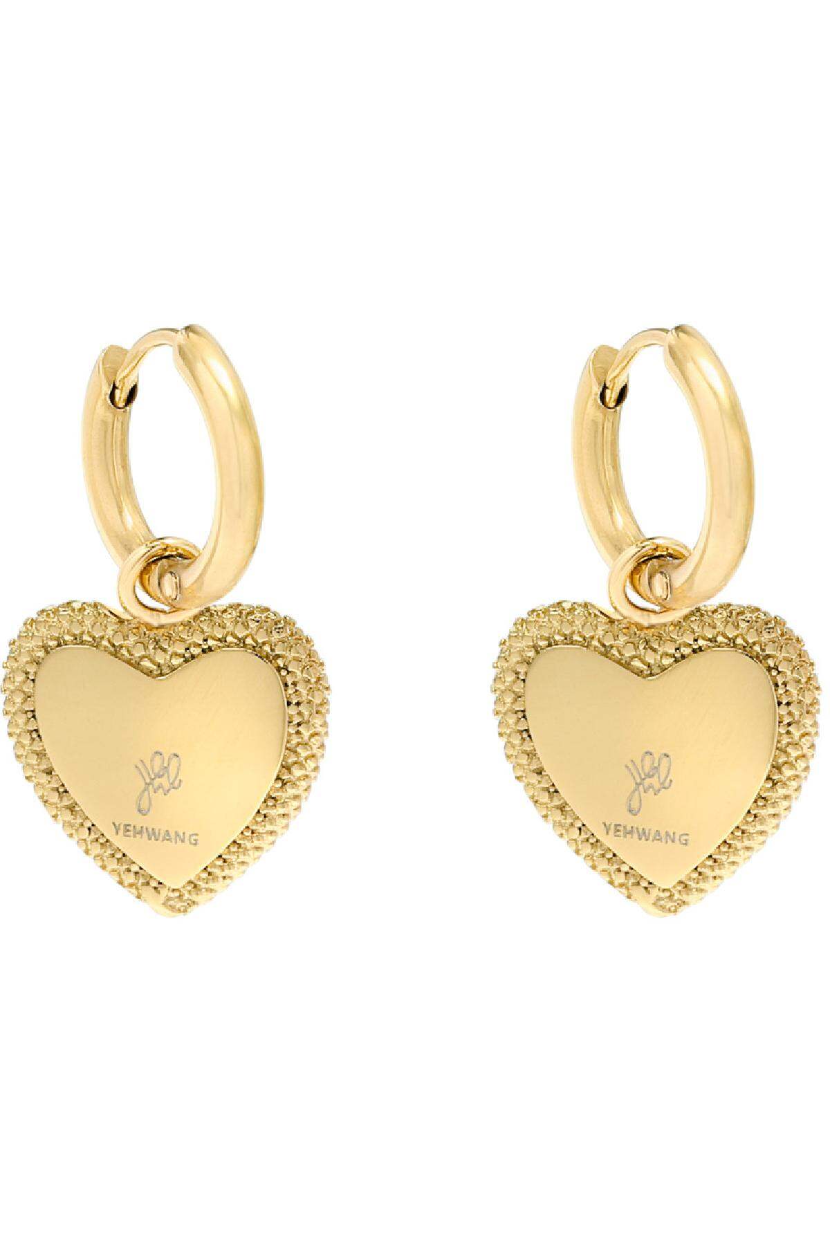 Boucles d'Oreilles Heart with Vision Métal h5 Image2