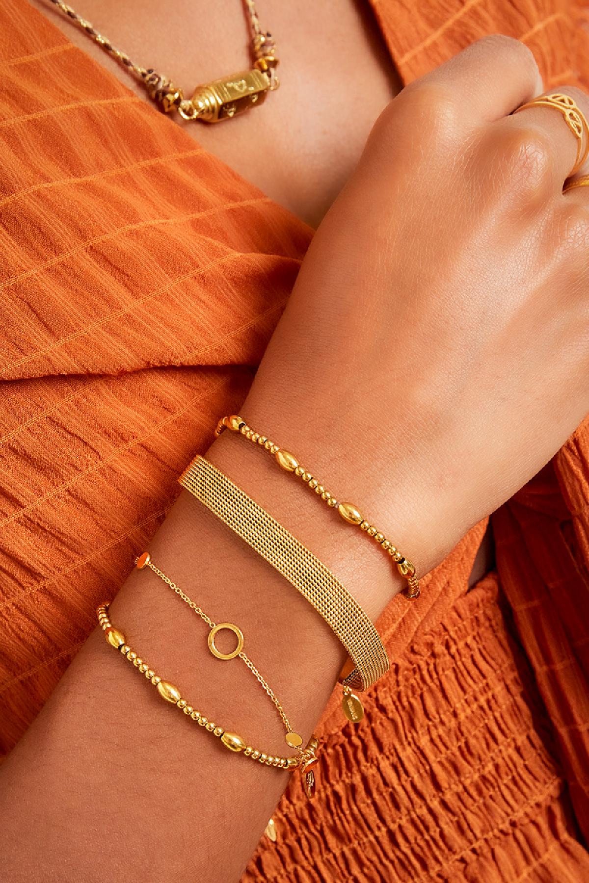 Groothandel RVS kettingarmband voor dames casual dagelijks sieraden Set van 1 Yehwang, foto 3 van 4