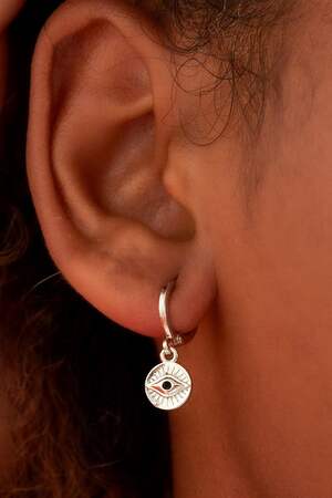 Ohrringe Curious Eyes Silber Vergoldet h5 Bild3
