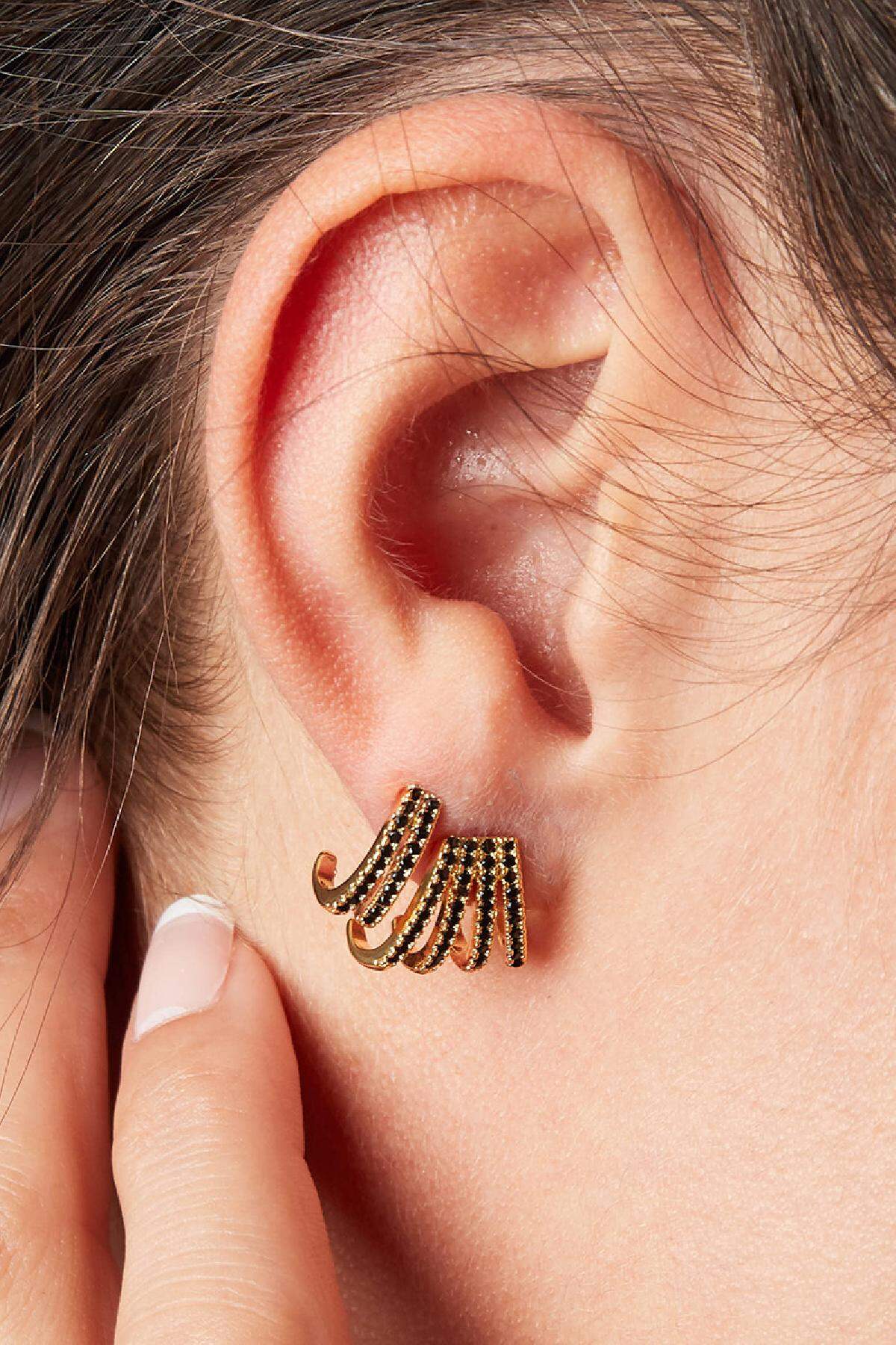Earring Rachel Goldfarbe Kupfer h5 Bild2