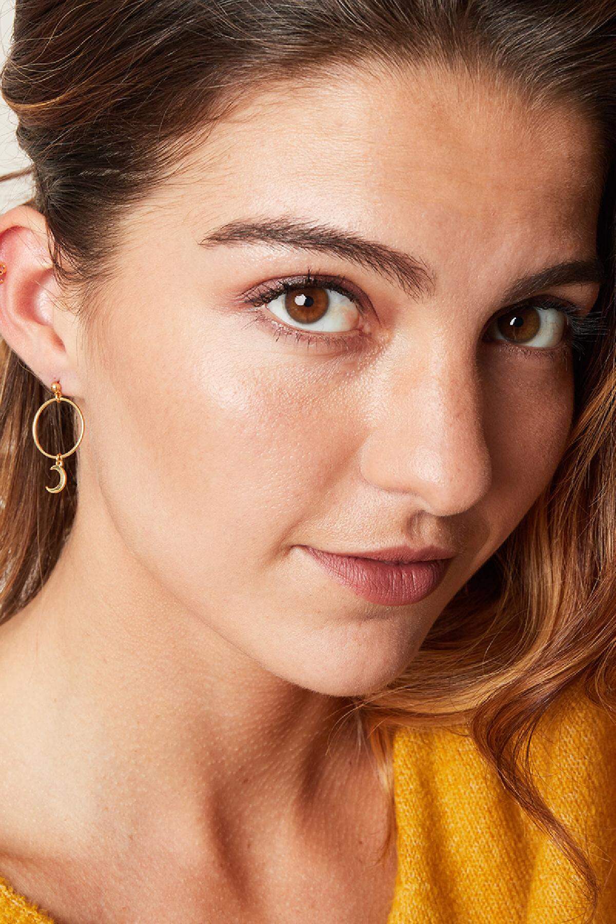 Earrings Around The Moon Couleur or Cuivré h5 Image2