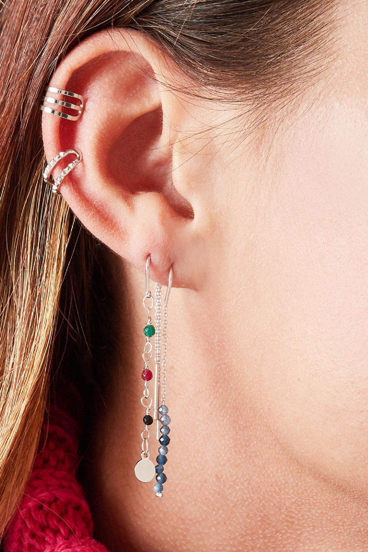 Boucles d'Oreilles Dangle Lilas Cuivré h5 Image2