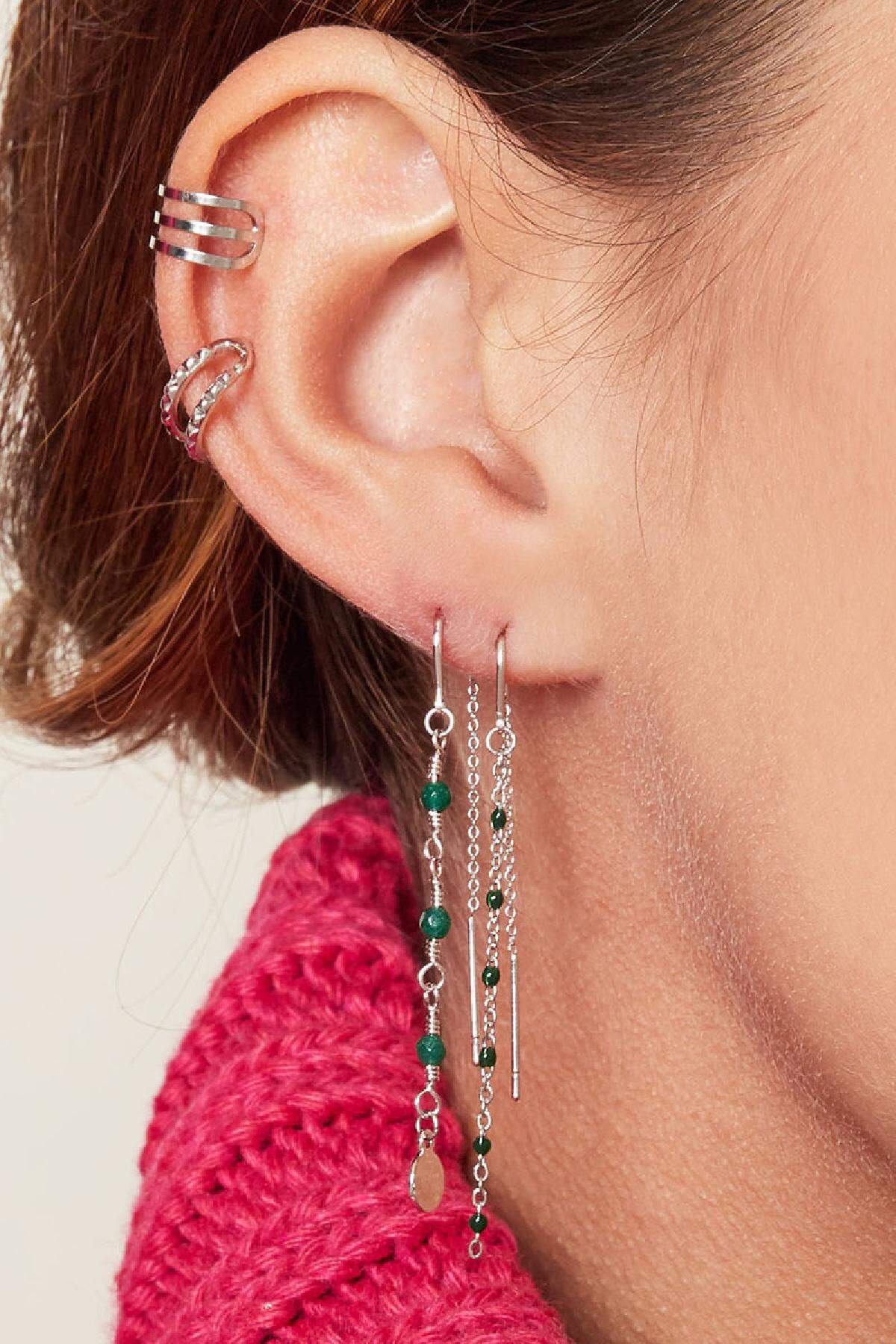Boucles d'Oreilles Dangle Lilas Cuivré h5 Image3