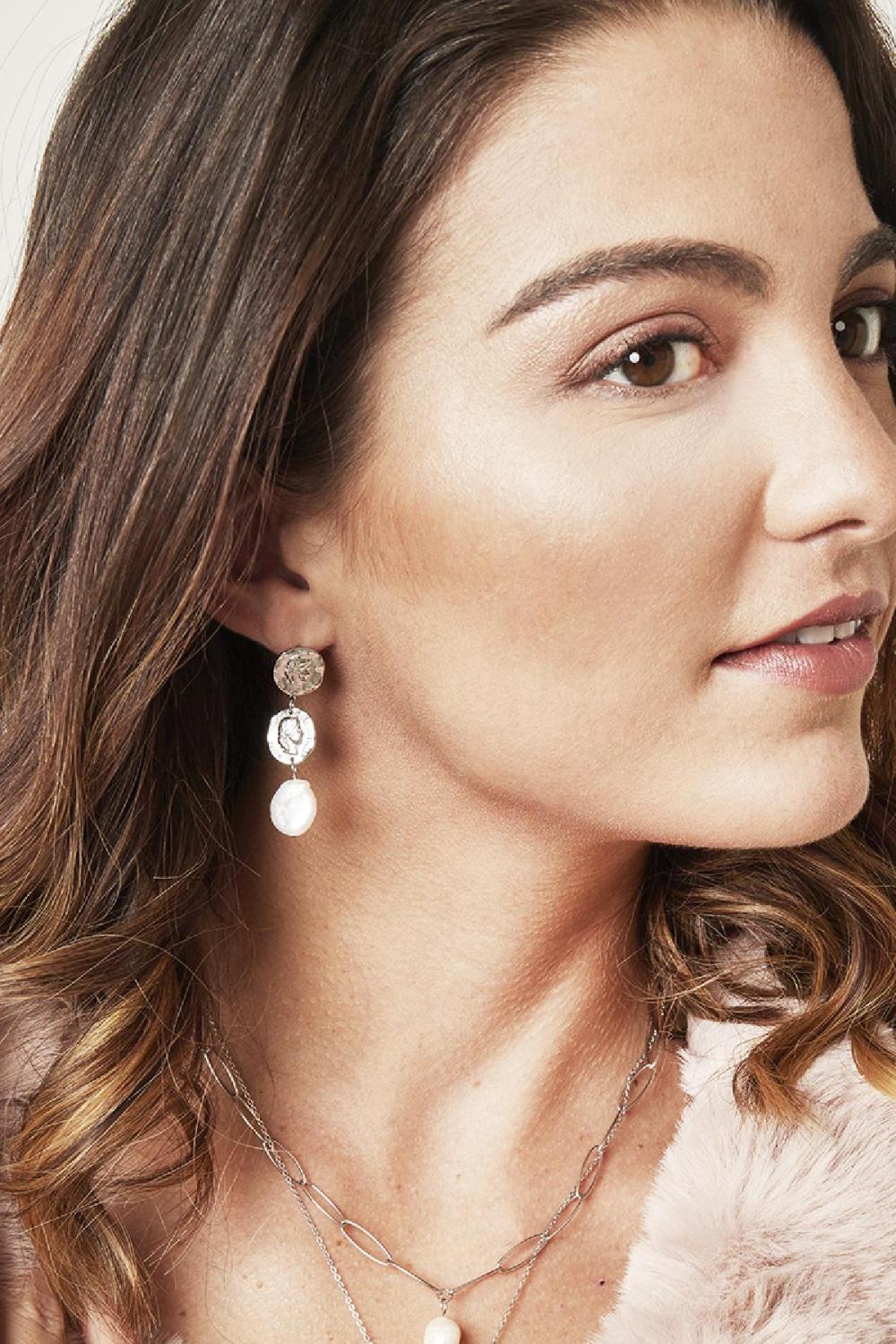Ohrringe Athena Silber Edelstahl Bild2