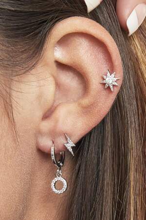 Piercing Special Star Negro Cobre,Acero inoxidable h5 Imagen2