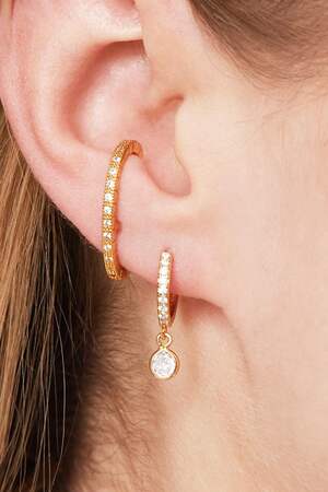 Earcuff Piercing Shimmer Silber Kupfer h5 Bild2