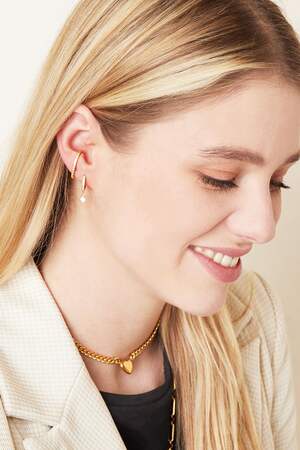 Earcuff Piercing Shimmer Silber Kupfer h5 Bild3
