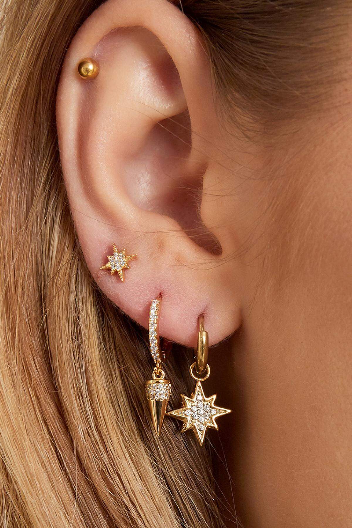 stainless steel earrings star  h5 Picture2