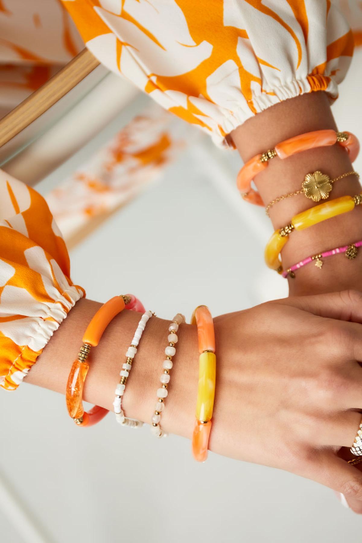 Groothandel Armband Hematiet Roze Smalle Kralen Set van 1, foto 2 van 4