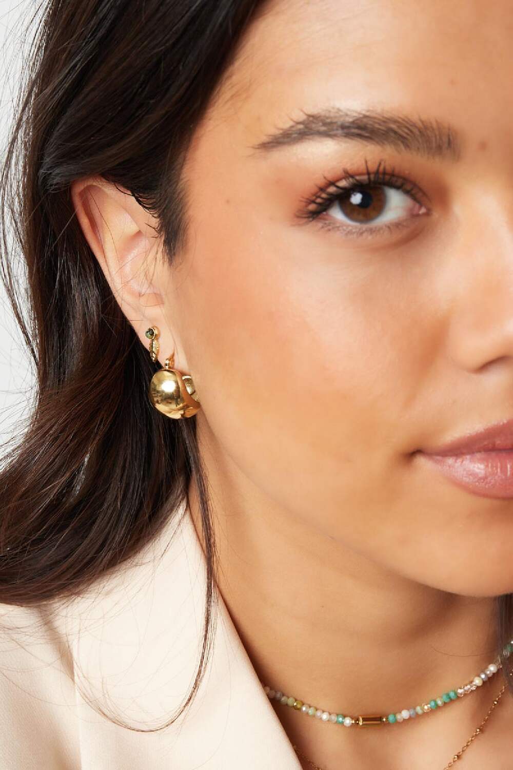Pendientes look chic Plata Acero inoxidable h5Imagen2