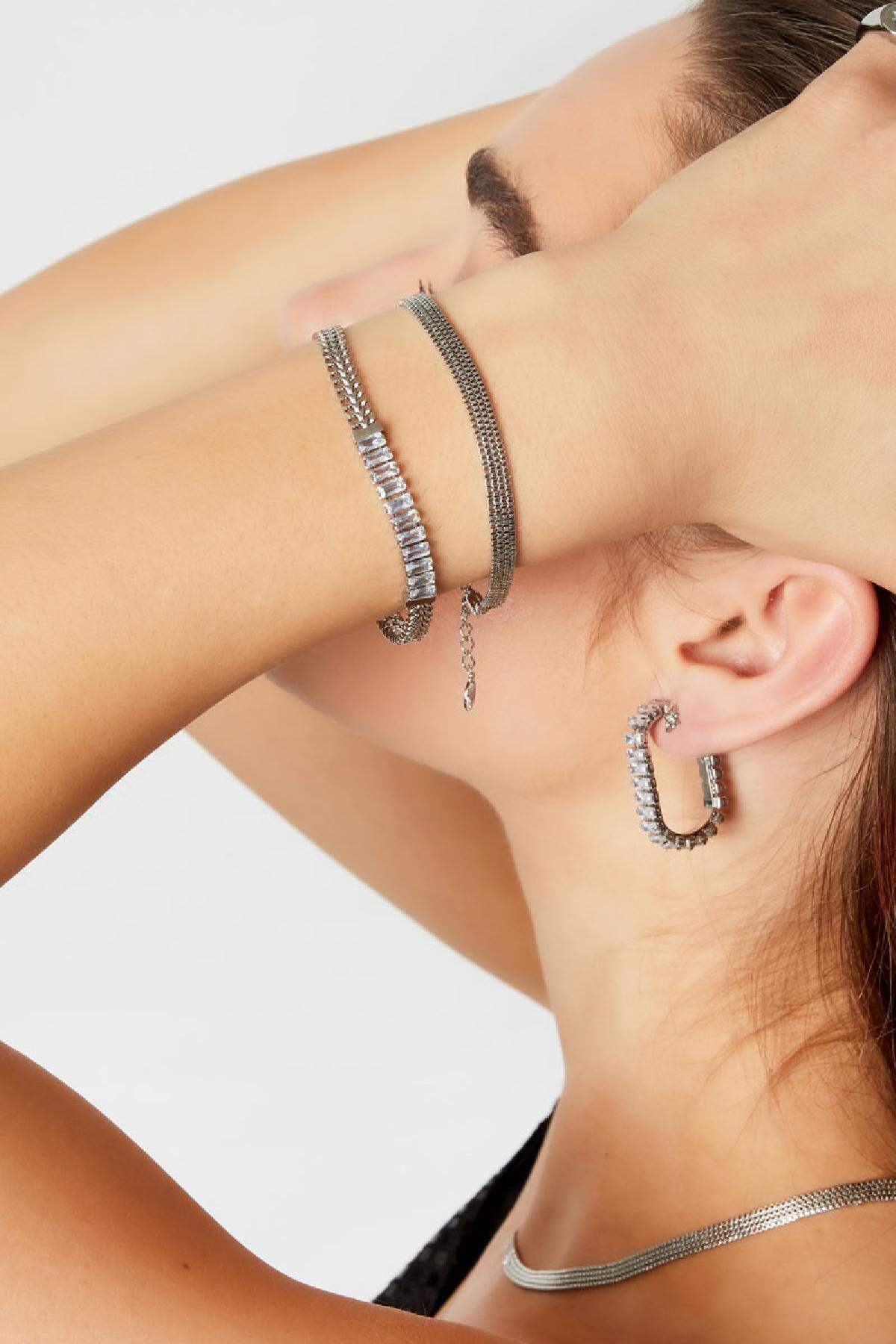 flat stainless steel bracelet  2