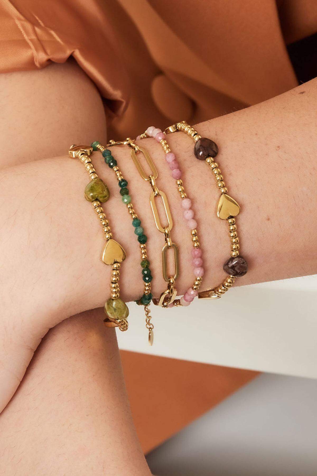 Bracciale a maglie basic Gold Stainless Steel