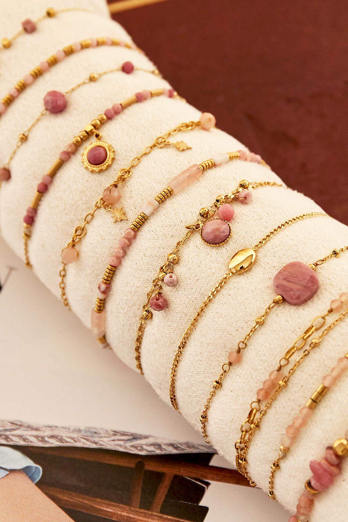 Armband Display Schmuckset Goldfarbe Edelstahl h5 Bild2