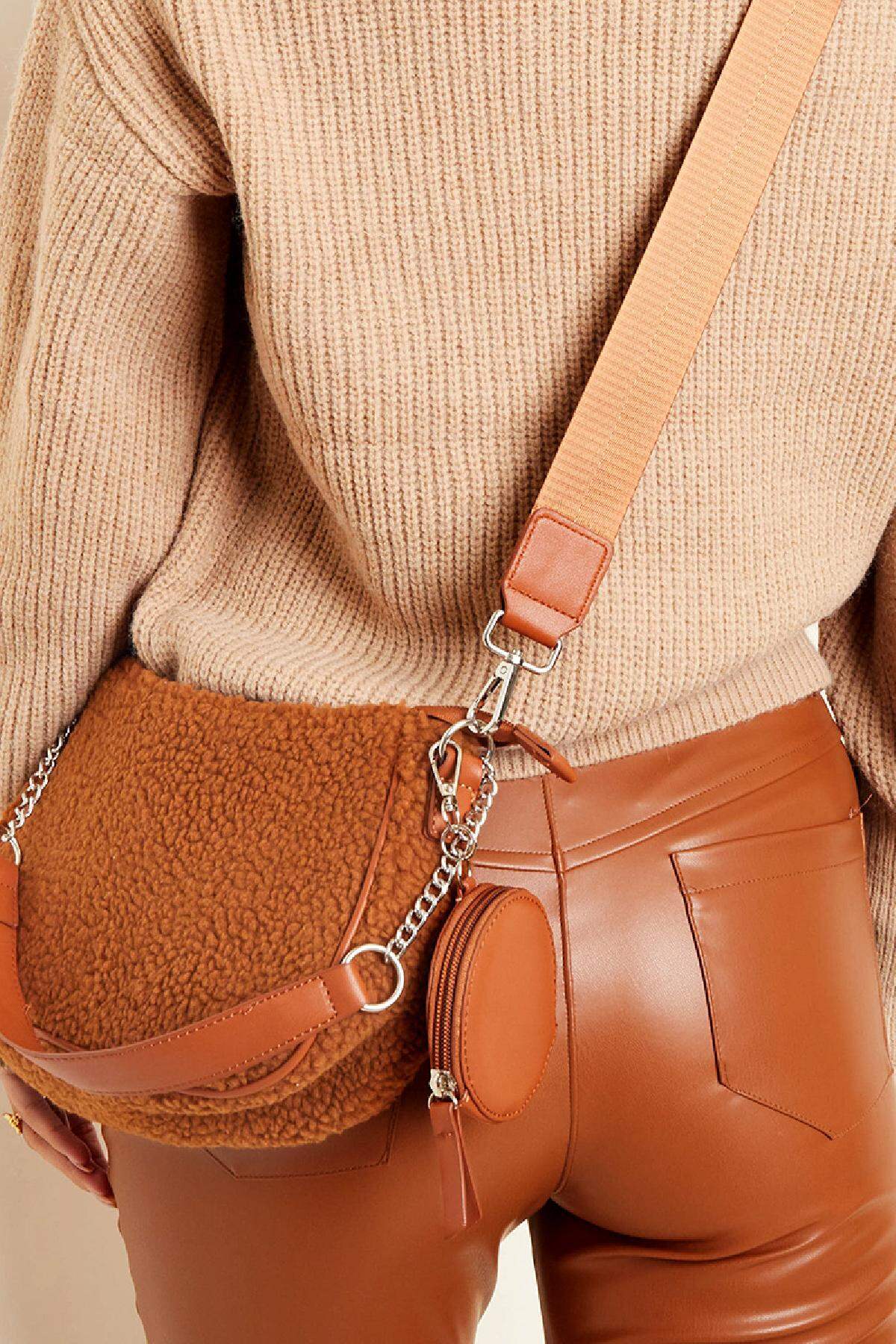 Handtaschen-Teddy Braun Polyester h5 Bild4