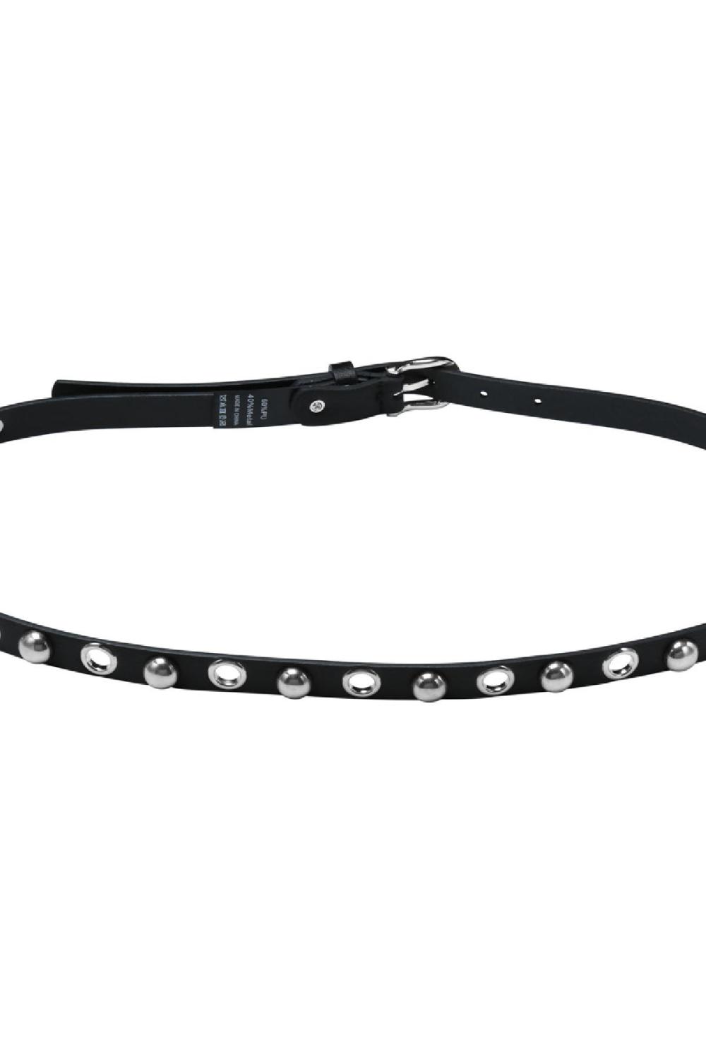 Gürtel Eyelet Stud Schwarz Polyurethan Bild4