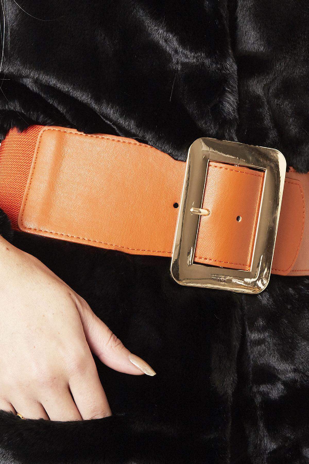 Cinturón Fashion Statement Naranja Poliéster S/M Imagen2