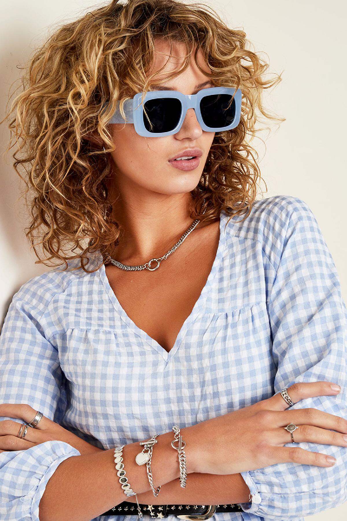 Des lunettes de soleil Pop It Blanc Métal One size Image5