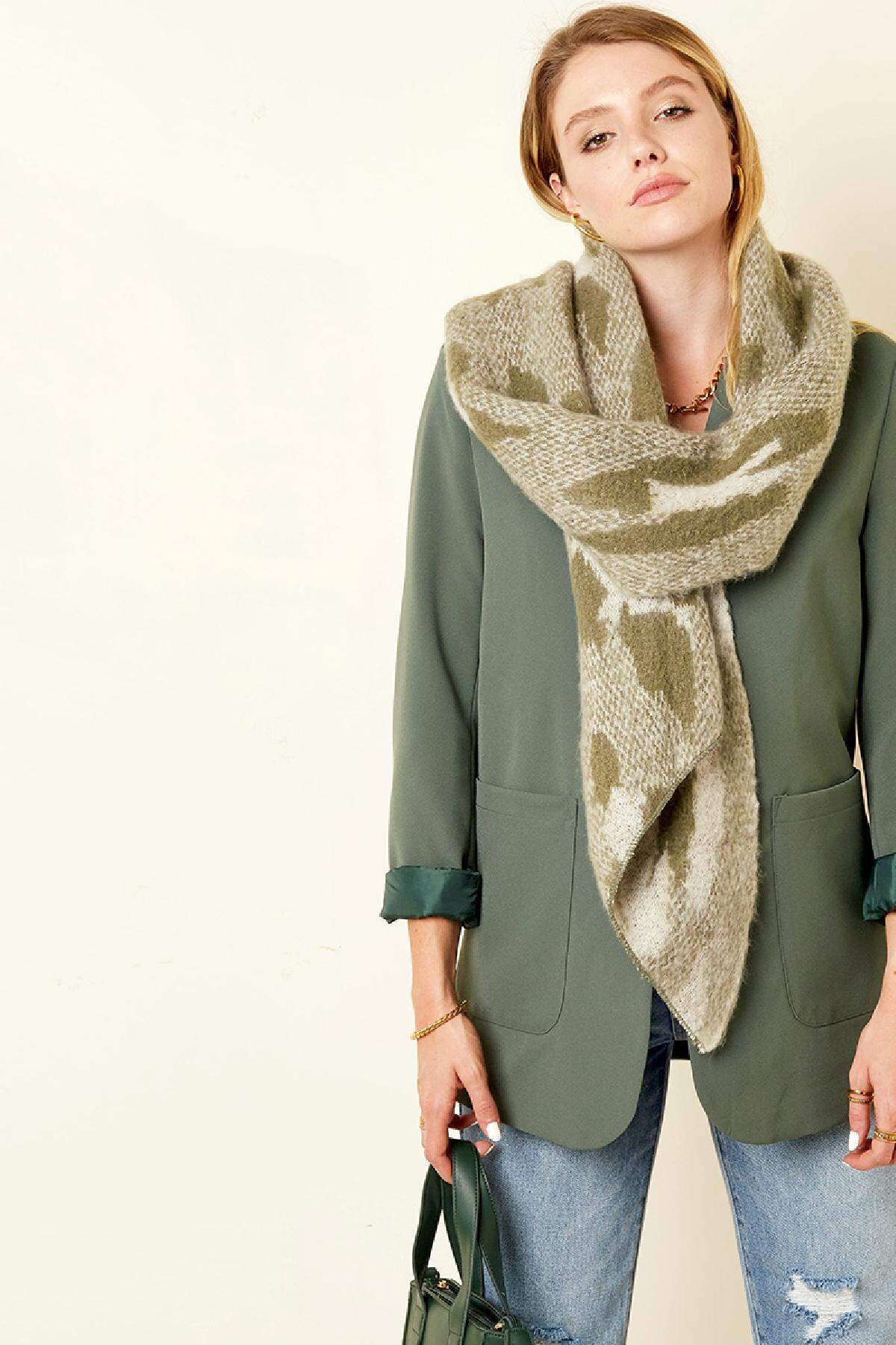 Winterschal Camel Polyester Bild2