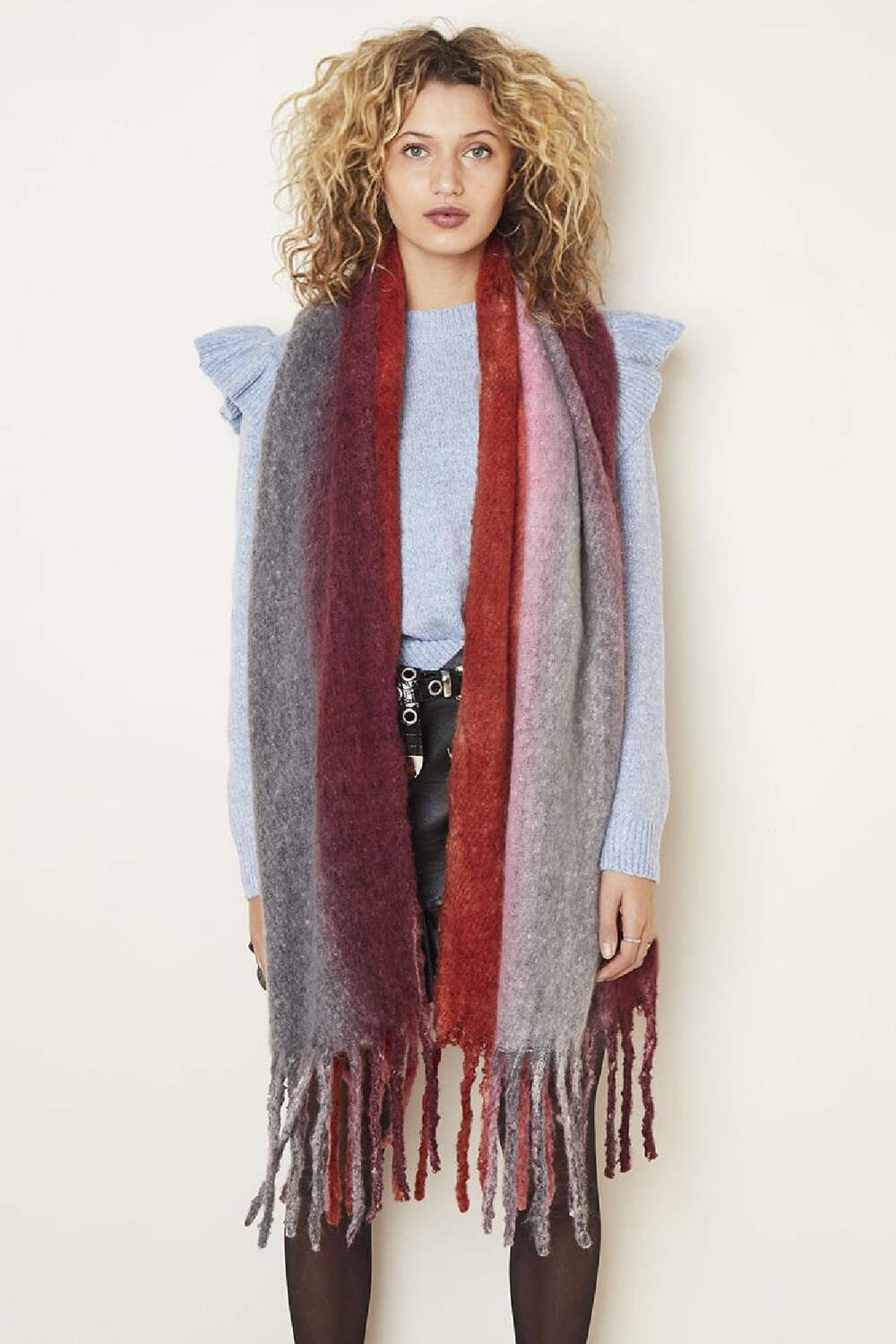 eşarp balyası Red Polyester h5Resim5