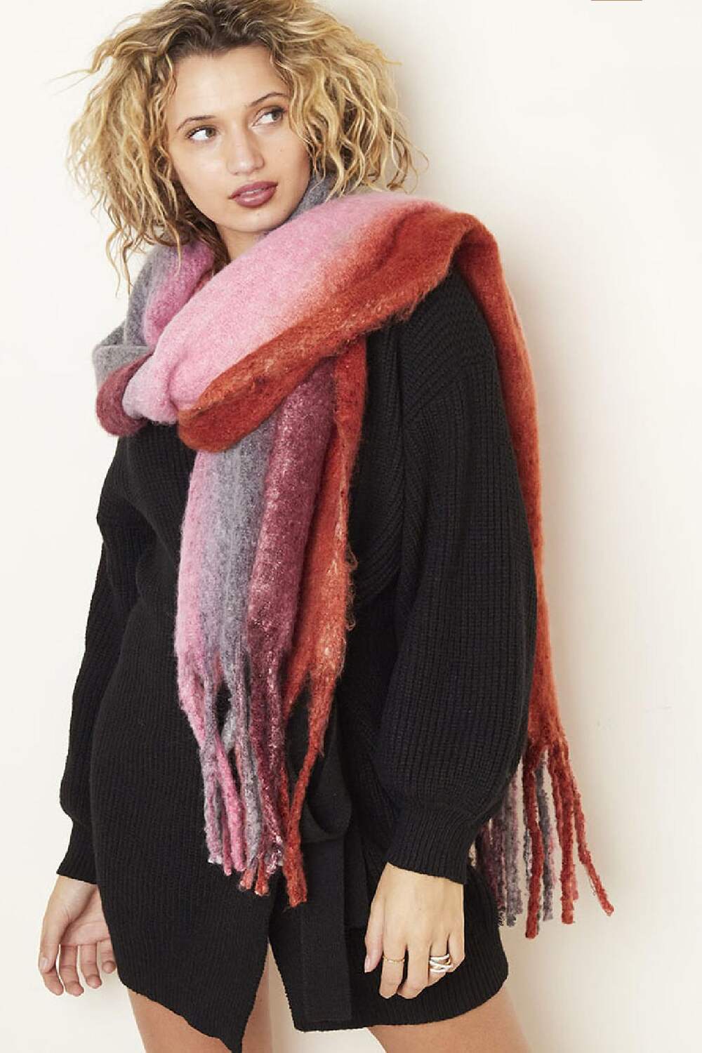 eşarp balyası Red Polyester h5Resim2