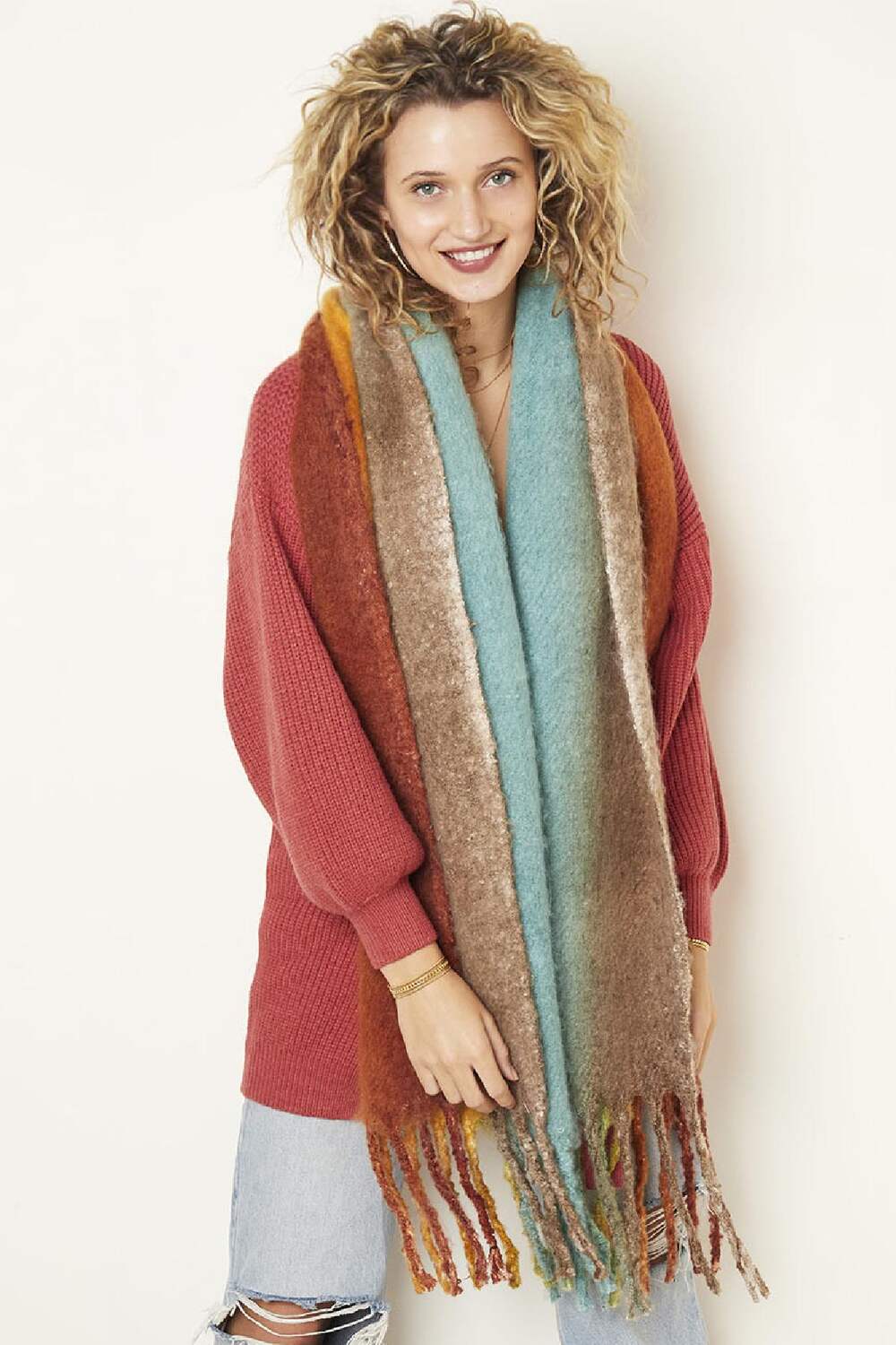 eşarp balyası Red Polyester h5Resim6
