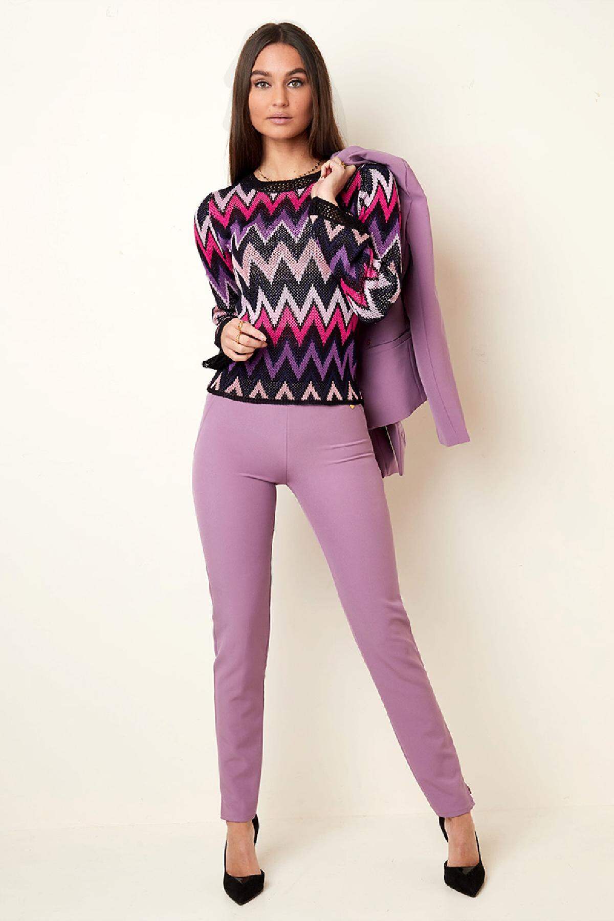 Polyester Damen Leggings Slim Fit Hohe Elastizität Bild4