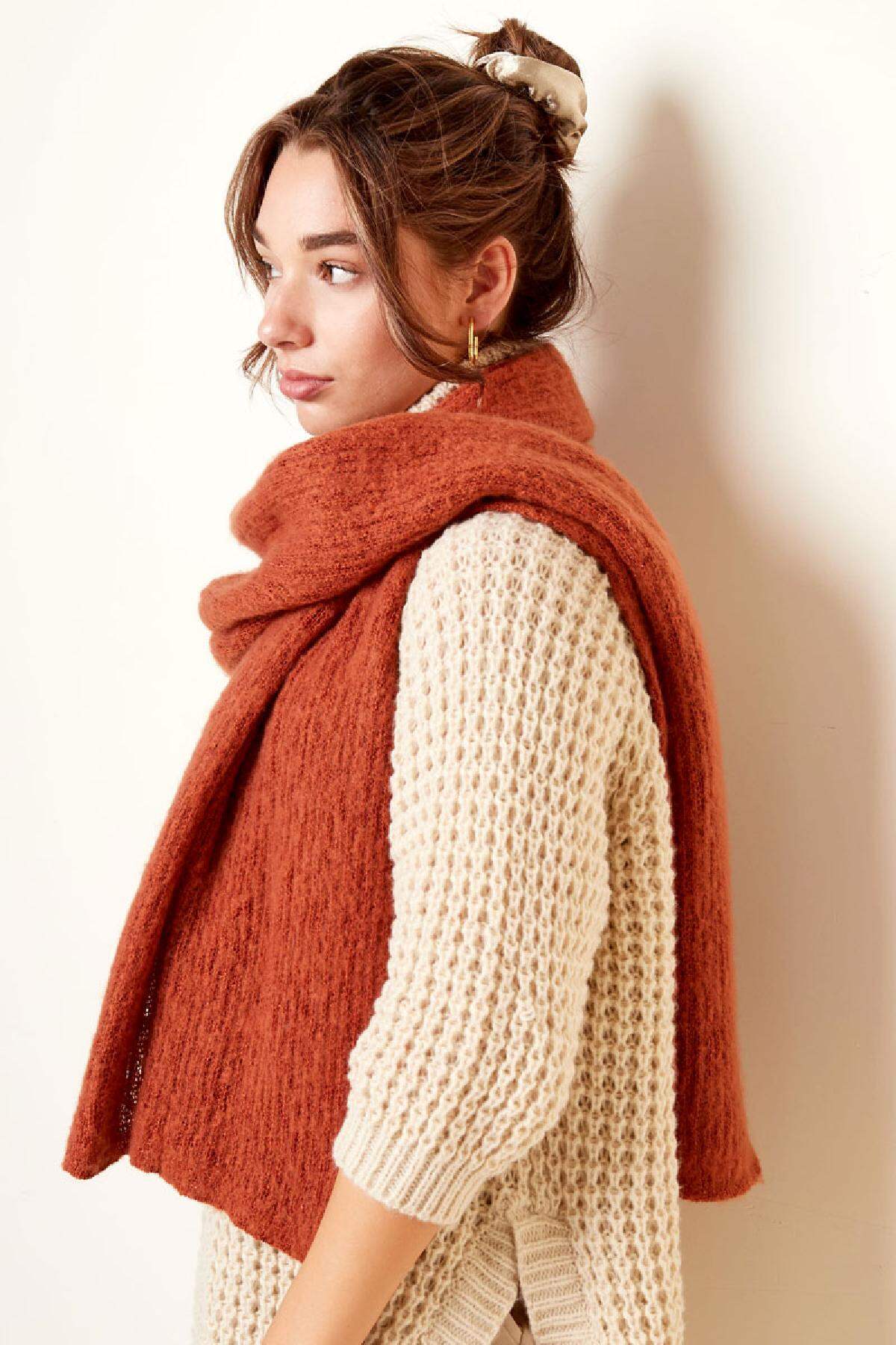 Echarpe tricot uni h5 Image2