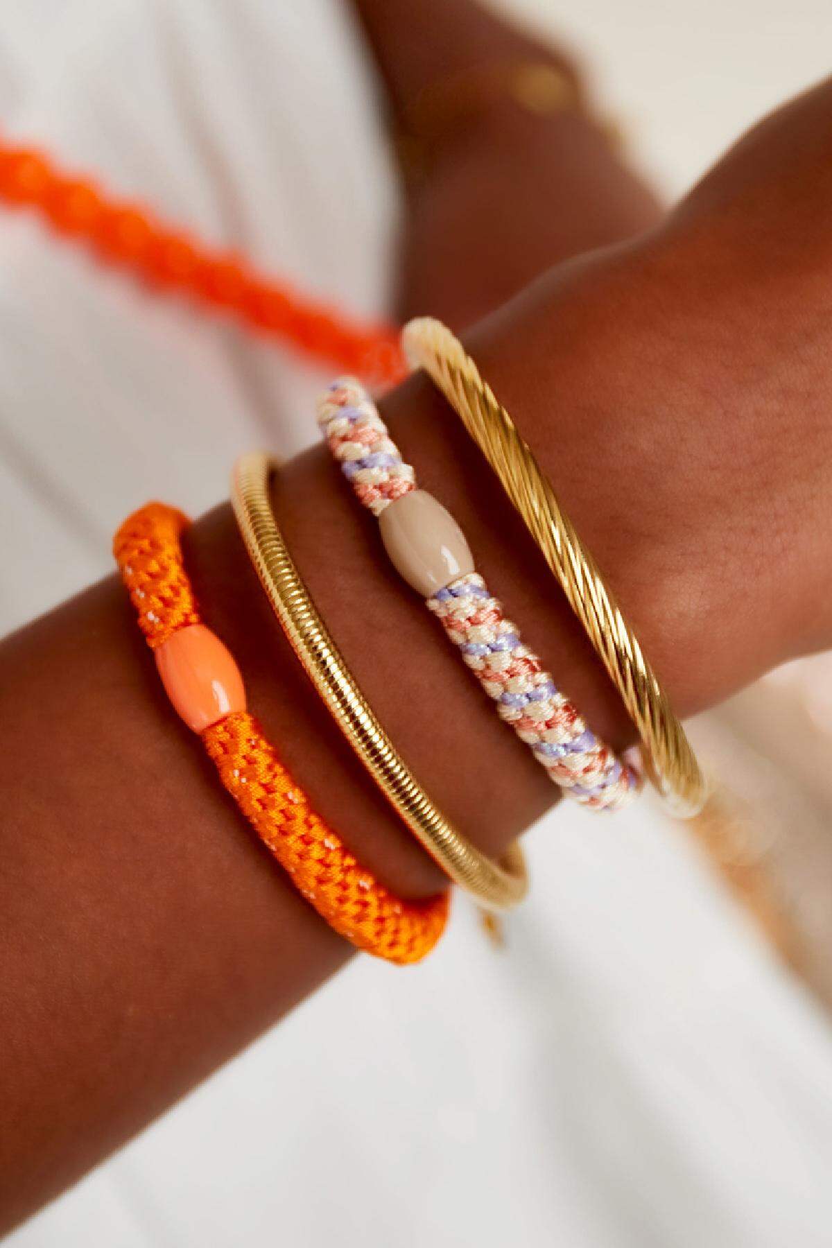 Hair tie bracelets Multi Polyester 2