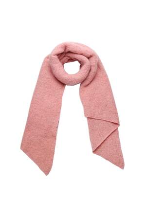 Soft winter scarf coral Polyester h5