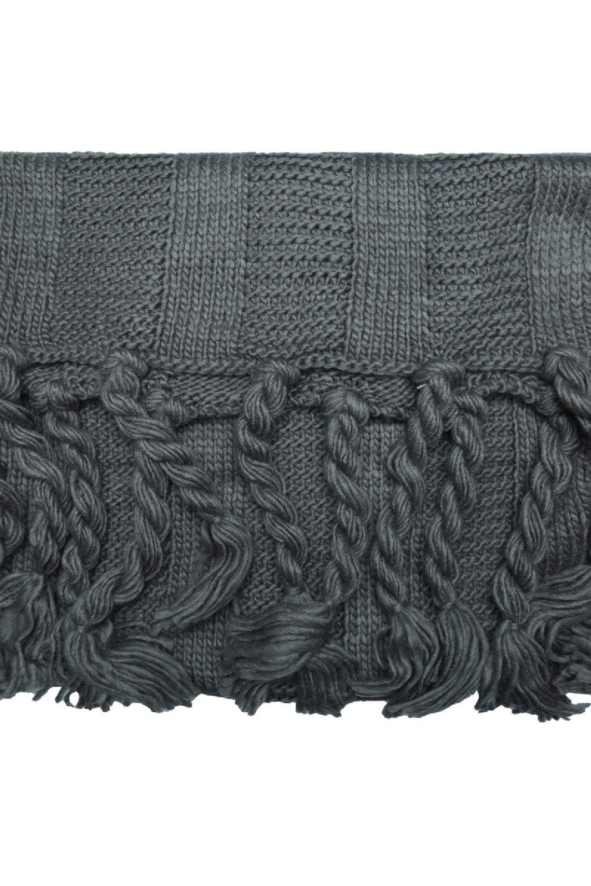 Schal Winter Knitted  Grau Acryl h5 Bild3