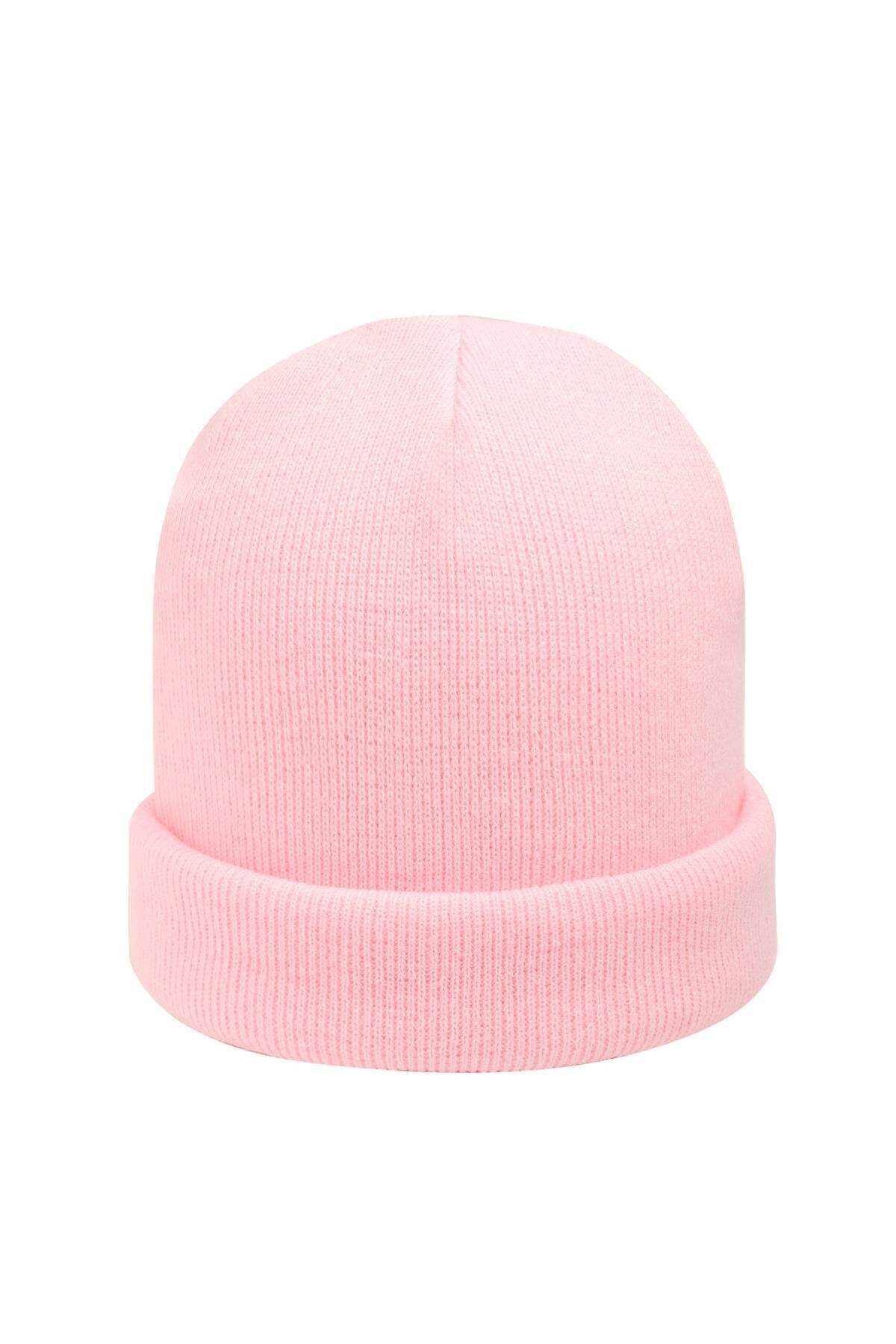 Berretto Colori Arcobaleno Pale Pink Acrylic 2