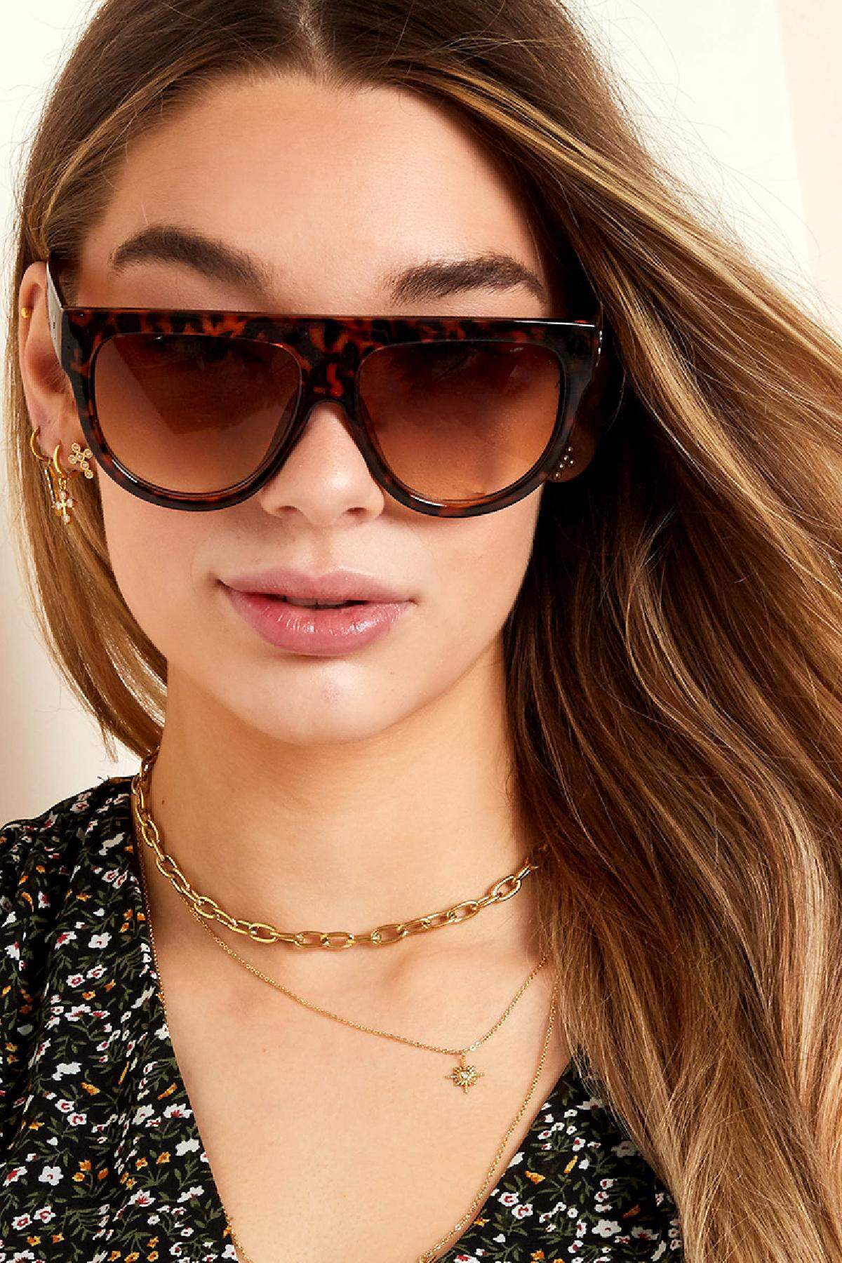 Sonnenbrille Fierce Schwarz Kunststoff h5 Bild3
