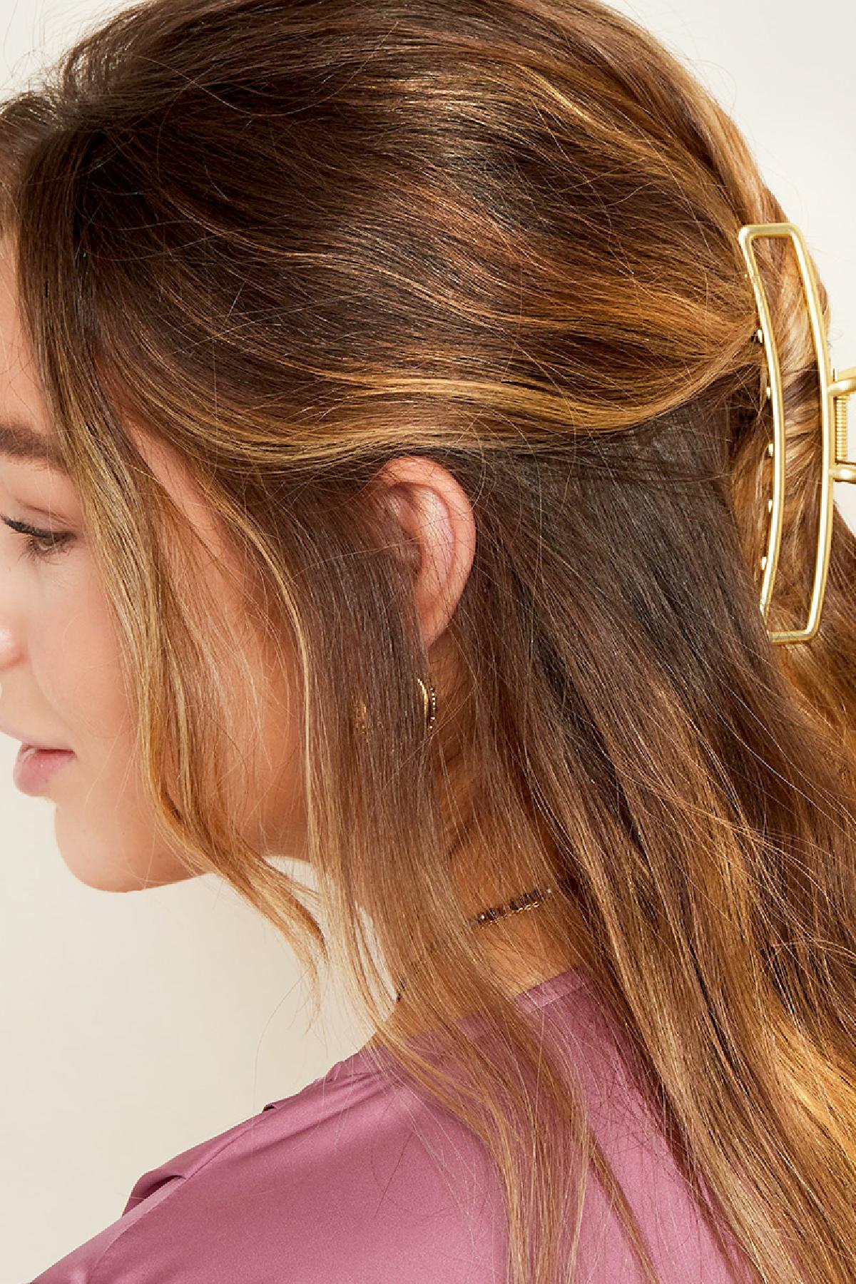 Groothandel Grote Goudkleurige Metalen Haarspeld voor Vrouwen Vintage Haaraccessoire, foto 4 van 4