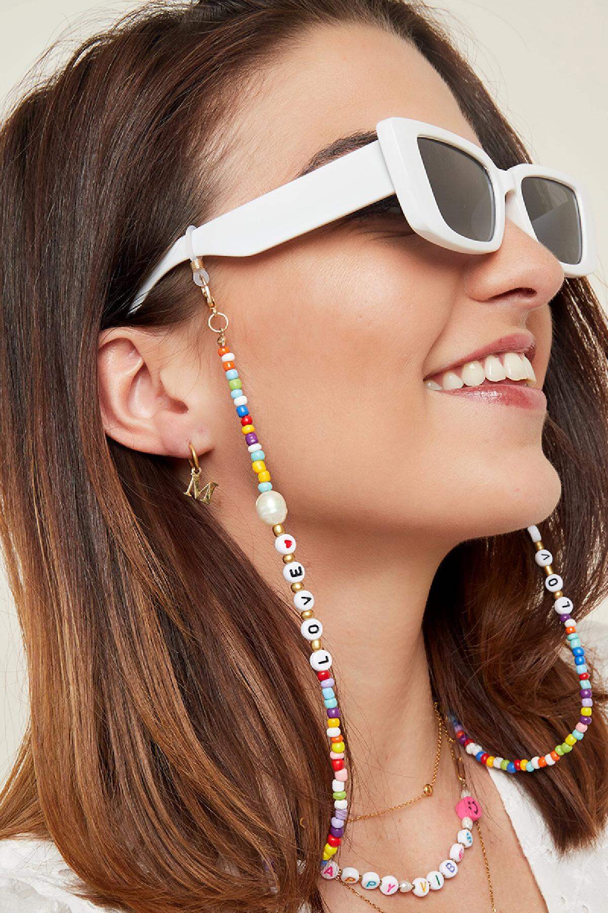 Cordón de gafas de sol Love Multicolor Glass h5 Imagen2
